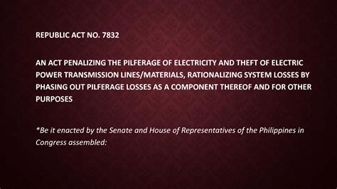 anti pilferage law